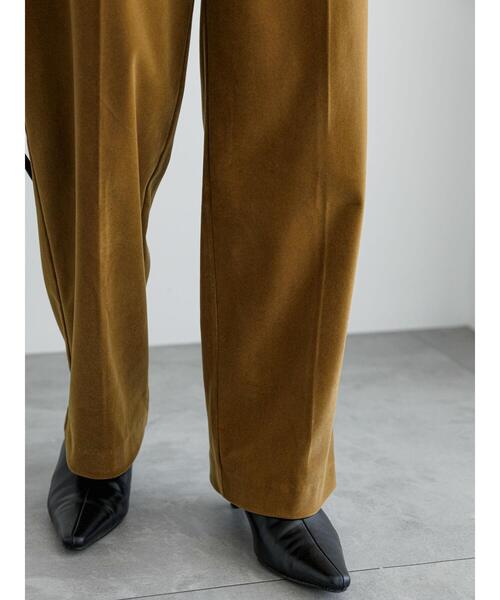 Te chichi（テチチ）の「ベロアストレートパンツ（その他パンツ・レディース・チャコールグレー/キャメル・F）」の15枚目の写真