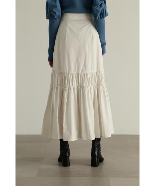 JILL STUART(ジルスチュアート)の「◆タフタギャザースカート(スカート・レディース・ホワイト/ブルー・2/0/4)」の7枚目の写真