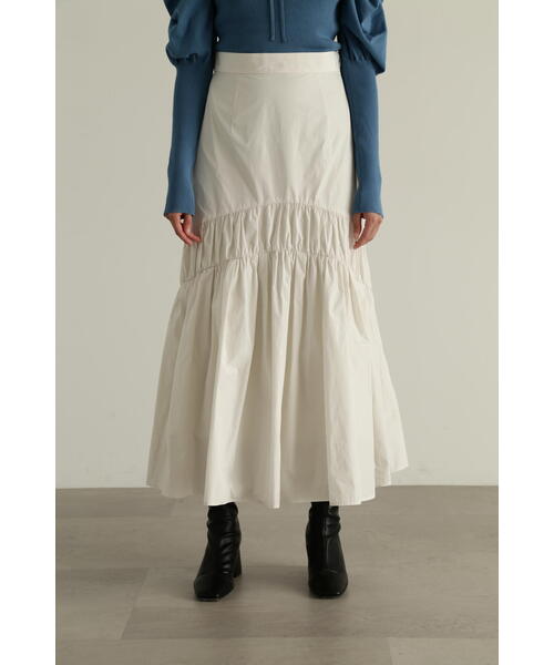 JILL STUART｜ジャガードギャザースカート | Rakuten Fashion