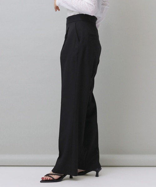 A part by（アパートバイ）の「ワンタックセミフレアパンツ（その他パンツ・レディース・ライトグレー/ライトグリーン/ブラック・SMALL/MEDIUM）」の17枚目の写真