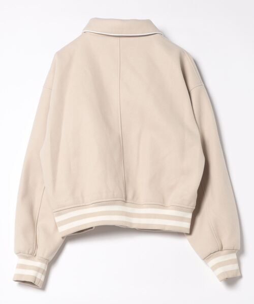 LADY VOLUME（レディーボリューム）の「Lady Volume／60122ウールバーシティ ジャケット 2100999（ブルゾン・レディース・ネイビー/ベージュ・FREE）」の10枚目の写真