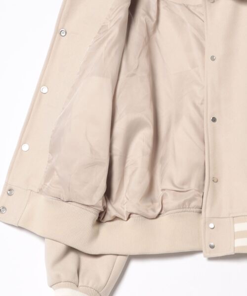 LADY VOLUME（レディーボリューム）の「Lady Volume／60122ウールバーシティ ジャケット 2100999（ブルゾン・レディース・ネイビー/ベージュ・FREE）」の3枚目の写真