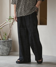 Pigment print straight pants/ピグメントプリントストレートパンツ