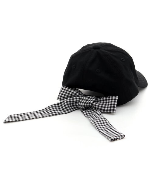 algy（アルジー）の「2WAYりぼんキャップ（キャップ・キッズ・ブラック/ベージュ/インディゴブルー・SMALL/MEDIUM）」の10枚目の写真