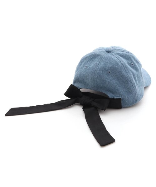 algy（アルジー）の「2WAYりぼんキャップ（キャップ・キッズ・ブラック/ベージュ/インディゴブルー・SMALL/MEDIUM）」の9枚目の写真