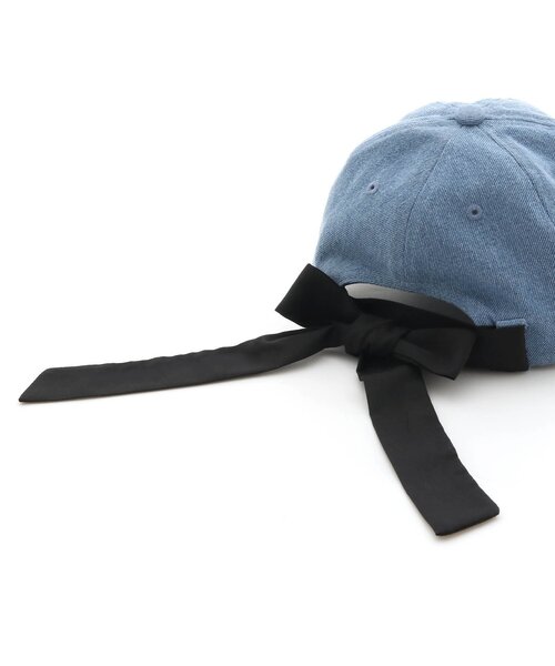 algy（アルジー）の「2WAYりぼんキャップ（キャップ・キッズ・ブラック/ベージュ/インディゴブルー・SMALL/MEDIUM）」の6枚目の写真