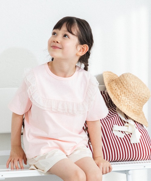 pairmanon(ペアマノン)の「3タイプから選べる チュールデザイントップス(Tシャツ/カットソー・キッズ・ブルー系その他/パープル/ラベンダー/ホワイト/ピンク/ライトブルー/ブラック/ライトピンク/ピンク系その他/ブラック系その他・100/110/120/130/140/150/90)」の13枚目の写真