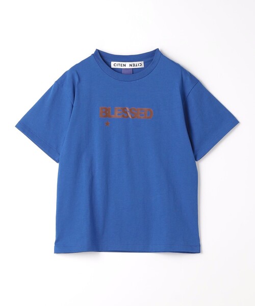 CITEN(シテン)の「<CITEN>BLESSED ロゴ Tシャツ(Tシャツ/カットソー・レディース・ロイヤルブルー/ホワイト・FREE)」の15枚目の写真