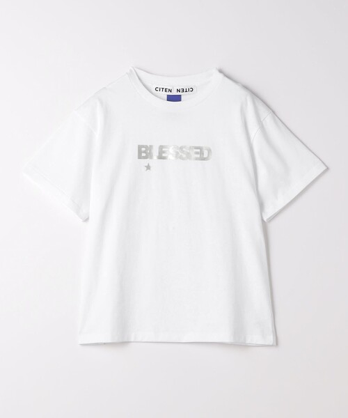 CITEN(シテン)の「<CITEN>BLESSED ロゴ Tシャツ(Tシャツ/カットソー・レディース・ロイヤルブルー/ホワイト・FREE)」の21枚目の写真