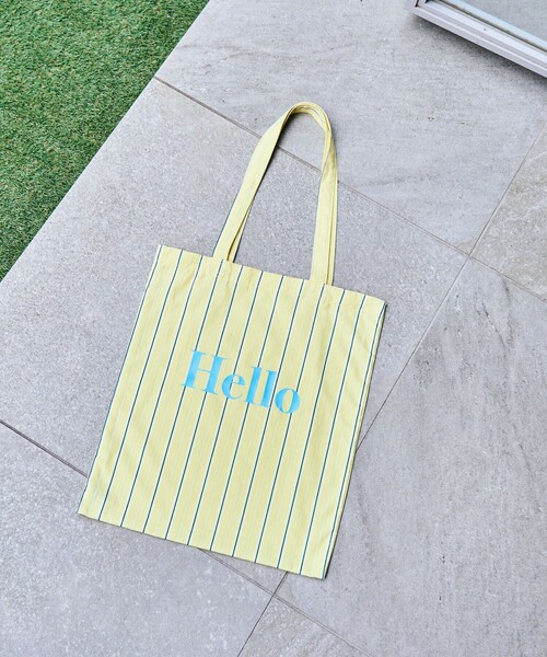 あっぴ❥コメントなし＆即購入OK❥ページ セール】HELLOロゴトートバッグ（ショルダーバッグ）｜coen