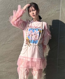 miette | チュールフリルシアーワンピース(ワンピース)