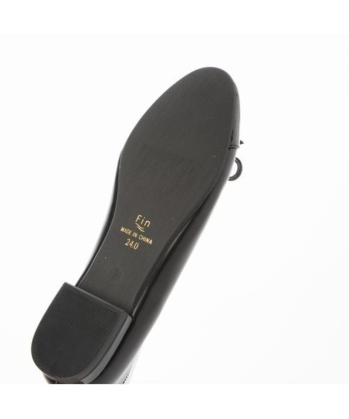 Fin（フィン）の「トゥキャップバレエシューズ【低反発スポンジ入り】（バレエシューズ・レディース・ネイビー/ブラック系その他/ベージュ/ブラック・22.5cm/23cm/23.5cm/24cm/24.5cm/25cm）」の6枚目の写真