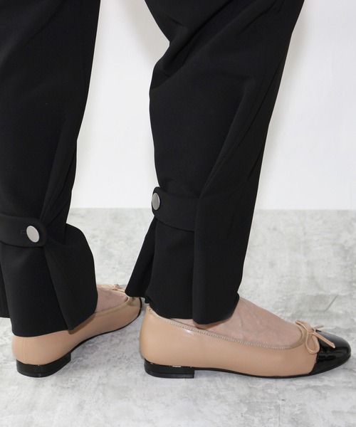 Fin（フィン）の「トゥキャップバレエシューズ【低反発スポンジ入り】（バレエシューズ・レディース・ネイビー/ブラック系その他/ベージュ/ブラック・22.5cm/23cm/23.5cm/24cm/24.5cm/25cm）」の15枚目の写真