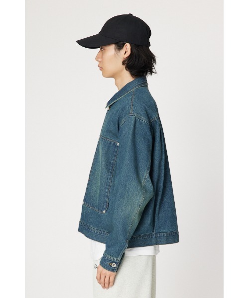 RODEO CROWNS WIDE BOWL(ロデオクラウンズワイドボウル)の「WORK DENIM ジャケット(デニムジャケット・メンズ・ブルー/ブラック・MEDIUM/LARGE)」の10枚目の写真