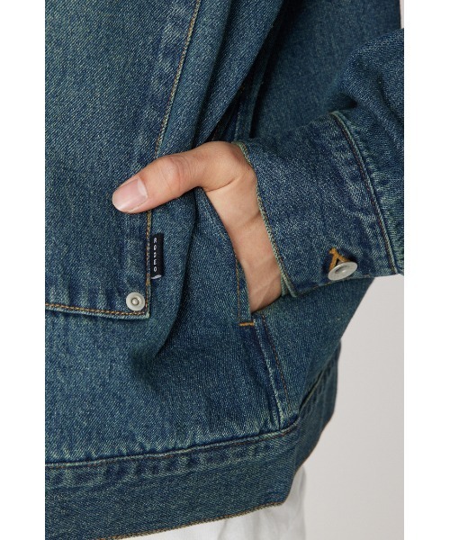 RODEO CROWNS WIDE BOWL(ロデオクラウンズワイドボウル)の「WORK DENIM ジャケット(デニムジャケット・メンズ・ブルー/ブラック・MEDIUM/LARGE)」の5枚目の写真