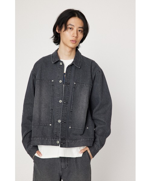 RODEO CROWNS WIDE BOWL(ロデオクラウンズワイドボウル)の「WORK DENIM ジャケット(デニムジャケット・メンズ・ブルー/ブラック・MEDIUM/LARGE)」の21枚目の写真