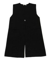 総針ロングニットジレ
