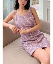 RESEXXY | ツイードミニワンピース【セットアップ着用可能】(ワンピース)