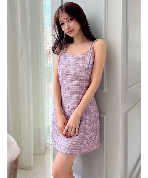 RESEXXY（リゼクシー）の「ツイードミニワンピース【セットアップ着用可能】（ワンピース・レディース・ブラック/ピンク/ブルー・FREE）」の22枚目の写真