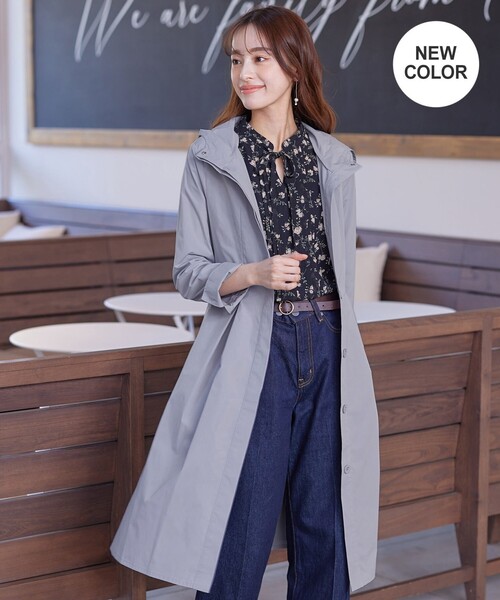 Tiaclasse（ティアクラッセ）の「【洗える】撥水フードフレアコート