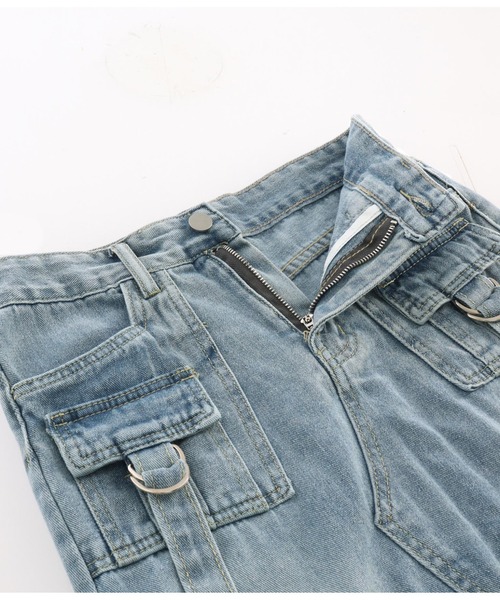 ANAP（アナップ）の「カーゴデザインデニムロングスカート（デニムスカート・レディース・ライトブルー・S/M）」の19枚目の写真