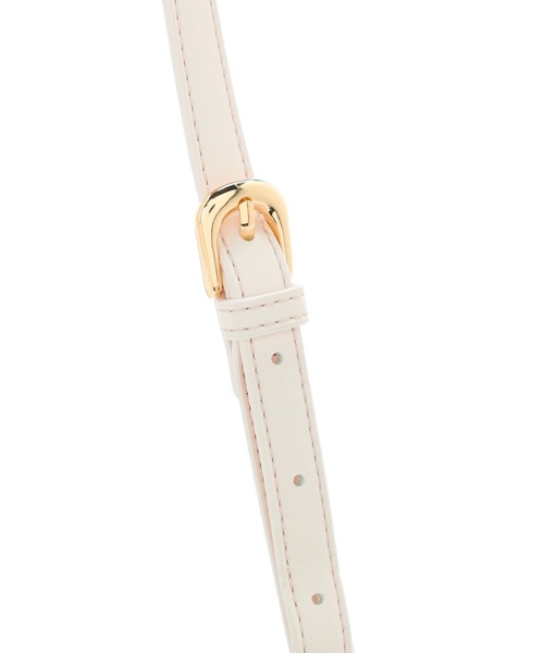 メゾンドフルール モノグラムロールケーキショルダーバッグ 薄いピンク Maison de FLEUR（メゾンドフルール）の「モノグラムロールケーキ