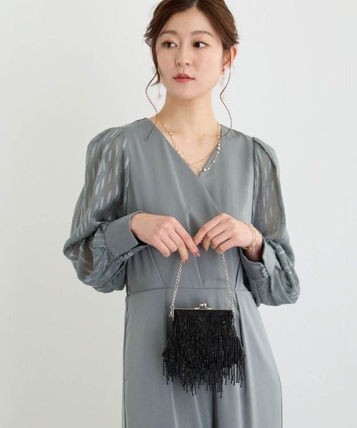 Dorry Doll(ドリードール)の「ビジューフリンジバッグ(ハンドバッグ・レディース・ブラック/グレー/ベージュ・FREE)」の9枚目の写真