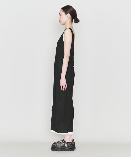 ASTRAET(アストラット)の「<ASTRAET>コットン シアー ノースリーブ マキシワンピース(ワンピース・レディース・ブラック/ホワイト/グレー・FREE)」の15枚目の写真