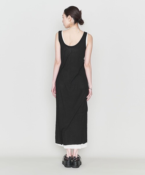 ASTRAET(アストラット)の「<ASTRAET>コットン シアー ノースリーブ マキシワンピース(ワンピース・レディース・ブラック/ホワイト/グレー・FREE)」の16枚目の写真