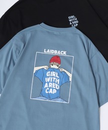 Red Cap Girl/レッドキャップガール オーバーサイズ バックプリント ロゴ ワンポイント刺繍 半袖Tシャツ/レディース メンズ