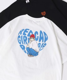 Red Cap Girl/レッドキャップガール オーバーサイズ バックプリント ロゴ ワンポイント刺繍 半袖Tシャツ/レディース メンズ