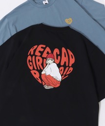 Red Cap Girl/レッドキャップガール オーバーサイズ バックプリント ロゴ ワンポイント刺繍 半袖Tシャツ/レディース メンズ