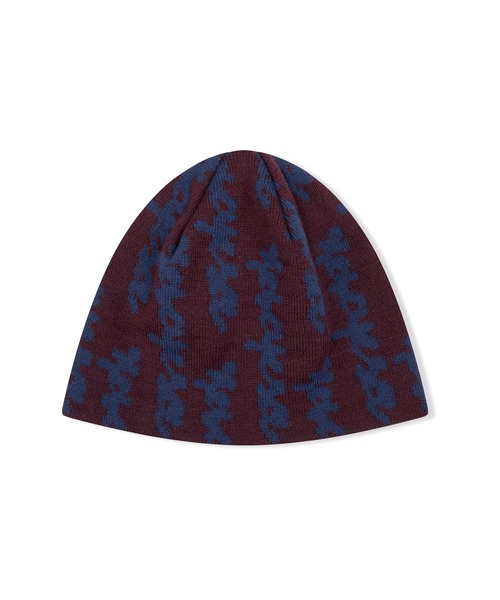 YESEYESEE(イエスアイシー)の「Doodled Jacquard Beanie(ニットキャップ/ビーニー・メンズ・ブラック/ネイビー/バーガンディー・FREE)」の8枚目の写真
