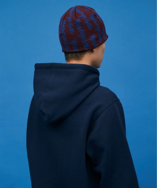 YESEYESEE(イエスアイシー)の「Doodled Jacquard Beanie(ニットキャップ/ビーニー・メンズ・ブラック/ネイビー/バーガンディー・FREE)」の14枚目の写真