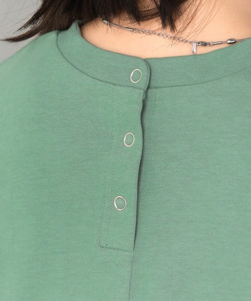 Bou Jeloud(ブージュルード)の「切替ドルマンカットソー(Tシャツ/カットソー・レディース・オフホワイト/チャコールグレー/グリーン・FREE)」の9枚目の写真