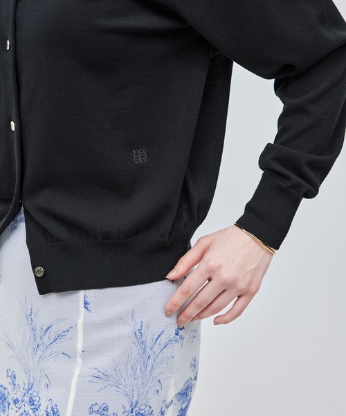 ROPE'（ロペ）の「【洗える】【接触冷感】ICE COTTONカーディガン【アンサンブル対応】【雑誌/メディア掲載】（カーディガン/ボレロ・レディース・ブラック/ピンク系その他/オフホワイト/キャメル/イエロー/ブルー系その他4・FREE）」の13枚目の写真