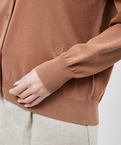 ROPE'（ロペ）の「【洗える】【接触冷感】ICE COTTONカーディガン【アンサンブル対応】【雑誌/メディア掲載】（カーディガン/ボレロ・レディース・ブラック/ピンク系その他/オフホワイト/キャメル/イエロー/ブルー系その他4・FREE）」の20枚目の写真