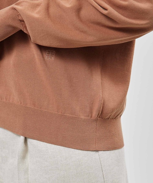 ROPE'（ロペ）の「【洗える】【接触冷感】ICE COTTONカーディガン【アンサンブル対応】【雑誌/メディア掲載】（カーディガン/ボレロ・レディース・ブラック/ピンク系その他/オフホワイト/キャメル/イエロー/ブルー系その他4・FREE）」の22枚目の写真