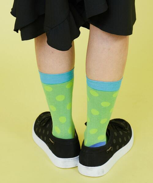 FRAPBOIS(フラボア)の「シャドードットソックス(ソックス/靴下・レディース・オレンジ/ピンク/グリーン・FREE)」の13枚目の写真