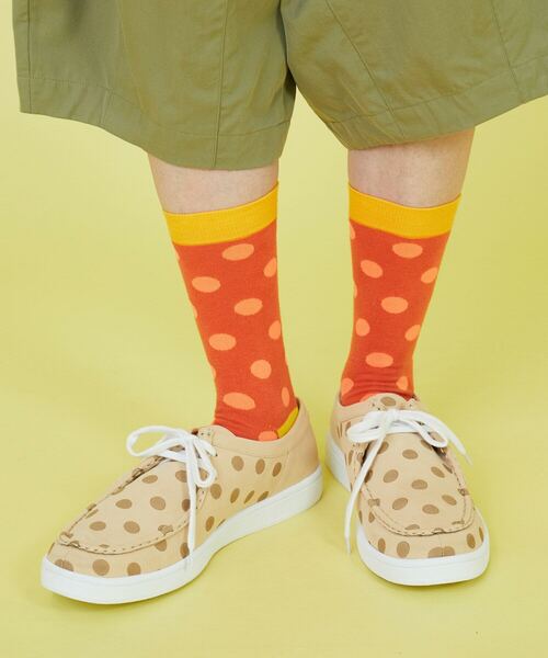 FRAPBOIS(フラボア)の「シャドードットソックス(ソックス/靴下・レディース・オレンジ/ピンク/グリーン・FREE)」の11枚目の写真