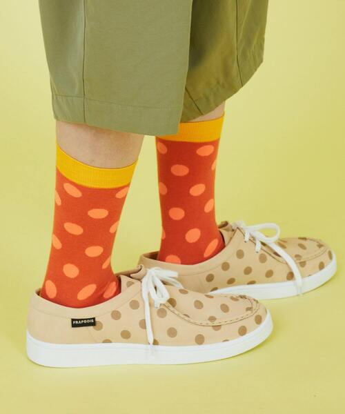 FRAPBOIS(フラボア)の「シャドードットソックス(ソックス/靴下・レディース・オレンジ/ピンク/グリーン・FREE)」の8枚目の写真