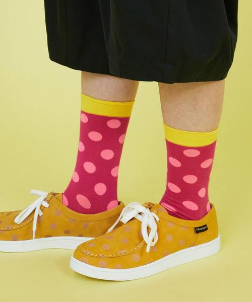 FRAPBOIS(フラボア)の「シャドードットソックス(ソックス/靴下・レディース・オレンジ/ピンク/グリーン・FREE)」の7枚目の写真