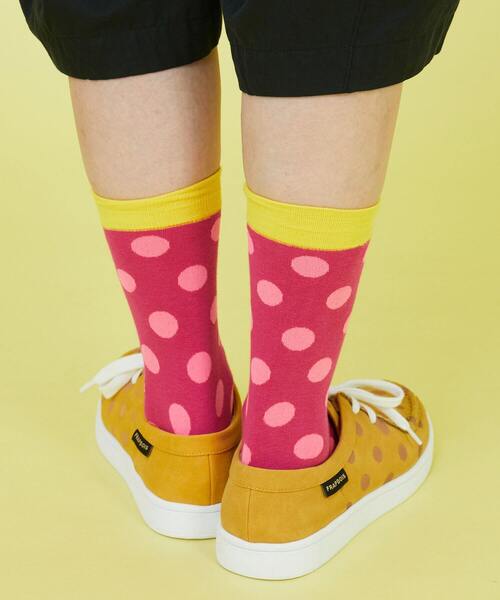 FRAPBOIS(フラボア)の「シャドードットソックス(ソックス/靴下・レディース・オレンジ/ピンク/グリーン・FREE)」の6枚目の写真