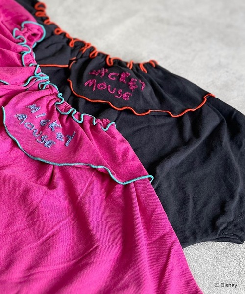 Disney（ディズニー）の「【Disney】ミッキーマウス/ビッグカラー2WAYチュニック（kids/XS～LL）（チュニック・キッズ・ピンク/チャコール・L/M/S/XS/LL）」の5枚目の写真