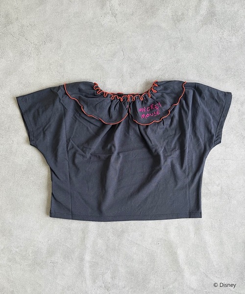 Disney（ディズニー）の「【Disney】ミッキーマウス/ビッグカラー2WAYチュニック（kids/XS～LL）（チュニック・キッズ・ピンク/チャコール・L/M/S/XS/LL）」の7枚目の写真