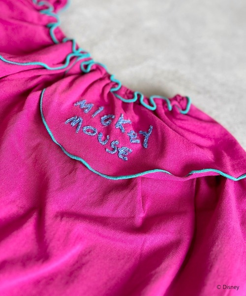 Disney（ディズニー）の「【Disney】ミッキーマウス/ビッグカラー2WAYチュニック（kids/XS～LL）（チュニック・キッズ・ピンク/チャコール・L/M/S/XS/LL）」の4枚目の写真