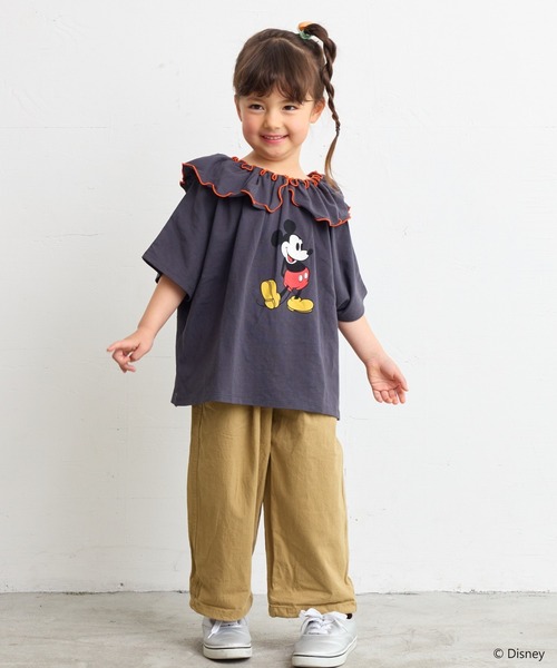 Disney（ディズニー）の「【Disney】ミッキーマウス/ビッグカラー2WAYチュニック（kids/XS～LL）（チュニック・キッズ・ピンク/チャコール・L/M/S/XS/LL）」の14枚目の写真