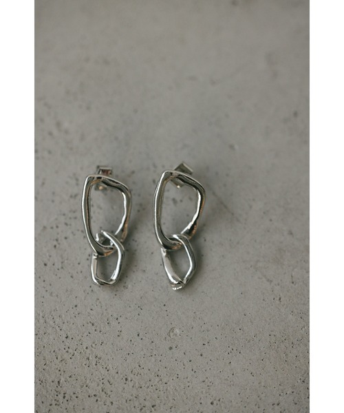 STYLEMIXER（スタイルミキサー）の「スウェイチェーンピアス（ピアス（両耳用）・レディース・シルバー/ゴールド・FREE）」の2枚目の写真