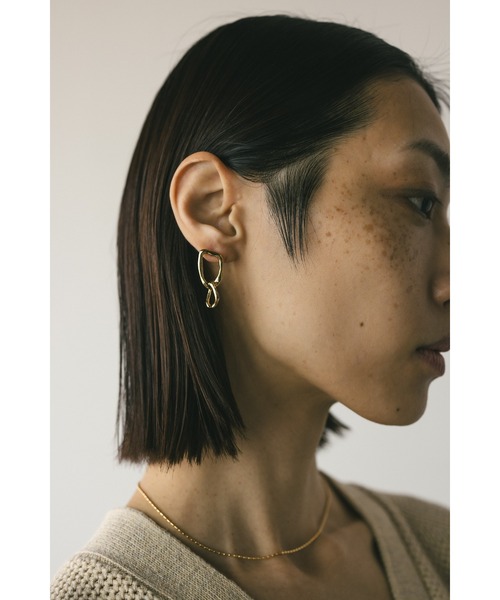 STYLEMIXER（スタイルミキサー）の「スウェイチェーンピアス（ピアス（両耳用）・レディース・シルバー/ゴールド・FREE）」の10枚目の写真