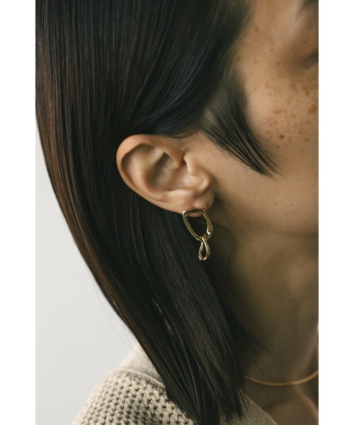 STYLEMIXER（スタイルミキサー）の「スウェイチェーンピアス（ピアス（両耳用）・レディース・シルバー/ゴールド・FREE）」の11枚目の写真